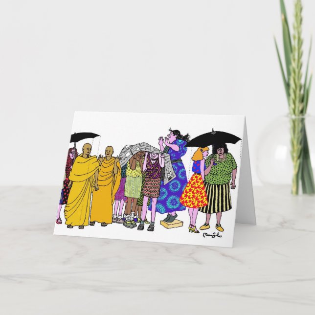 Kvinnor av världen - 8 kort (Framsida)