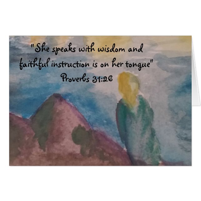 Kvinnor av vishet hälsningskort (Framsidan Horizontal)