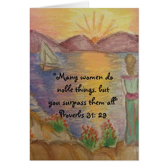 Kvinnor av vishet hälsningskort (Framsidan)