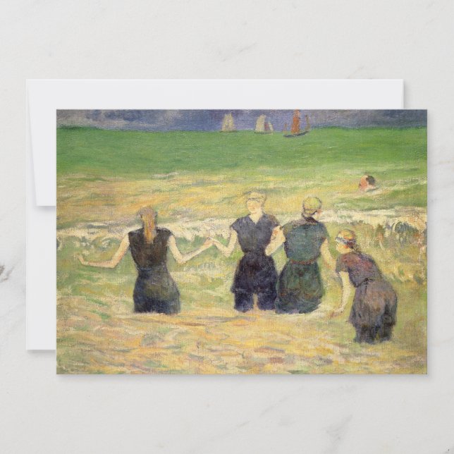 Kvinnor badar Dieppe av Paul Gauguin (Framsida)