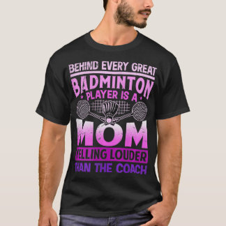 KVINNOR BADMINTON MAMMA Yelling Louder than Coach T Shirt
