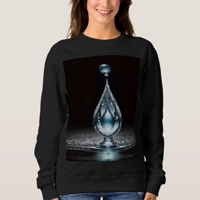 Kvinnor Basic Sweatshirt T Shirt (Framsida)