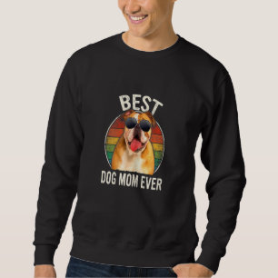 Kvinnor Bästa Engelsk Bulldog Hund Mamma Någonsin Lång Ärmad Tröja