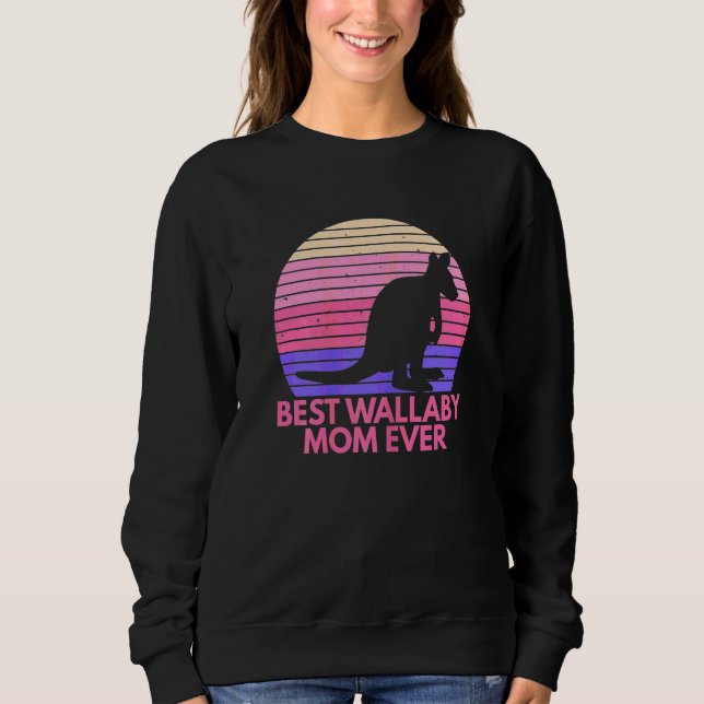 Kvinnor bästa Wallaby Mamma någonsin för din valla T Shirt (Framsida)
