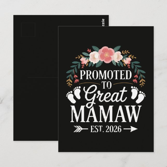 Kvinnor Befodrade till Stor Mamaw Vykort (Fram/baksida)