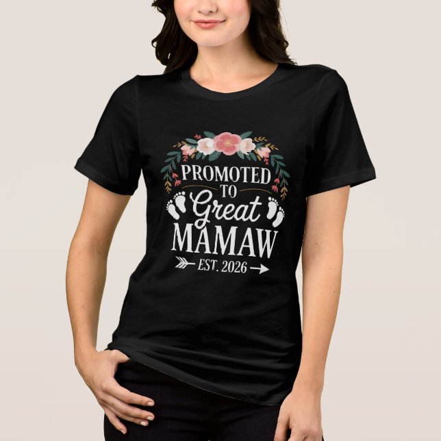 Kvinnor befordrade till fantastisk Mamaw T Shirt (Framsida)