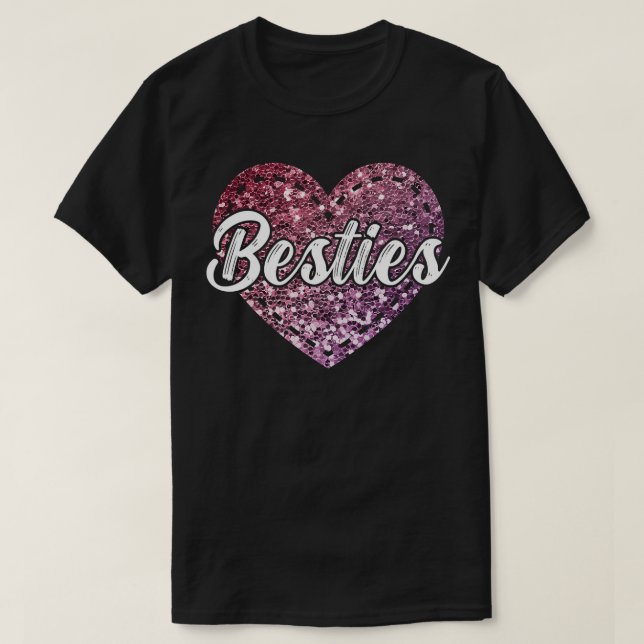 KVINNOR BFF Bästa vän för Vänskapen T Shirt (Design framsida)
