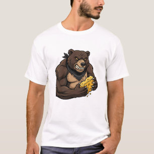 Kvinnor Björn Äter Ost T Shirt