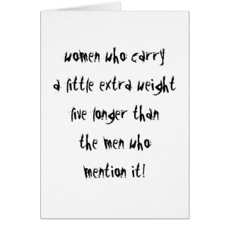 Kvinnor bor Longer Hälsningskort