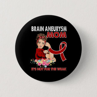 Kvinnor Brain Aneurysm Awareness Ribbon Knapp