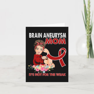 Kvinnor Brain Aneurysm Awareness Ribbon Kort