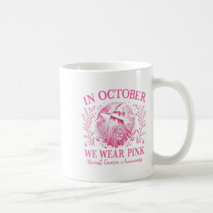 Kvinnor bröstcancer kvinnor Halloween i oktober Kaffemugg