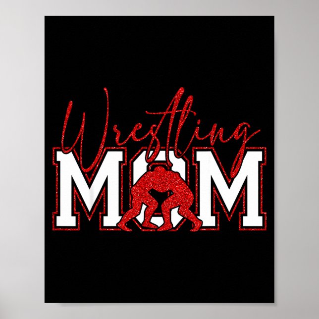 Kvinnor brottar mamma rolig brottning brottare möd poster (Framsidan)