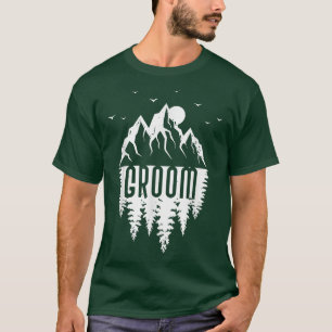 Kvinnor Brudgum Bröllop Brud Parti Älskare Natur Ä T Shirt