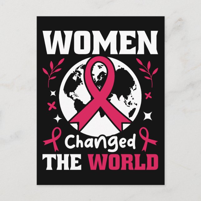 Kvinnor bytte ut feminismen i världen vykort (Framsida)