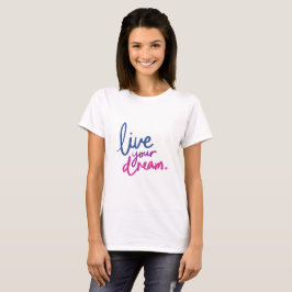 kvinnor casual vit ledig citat t-shirt