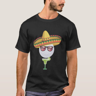 Kvinnor Cinco de Mayo Golfboll Med Sombrero Margar T Shirt