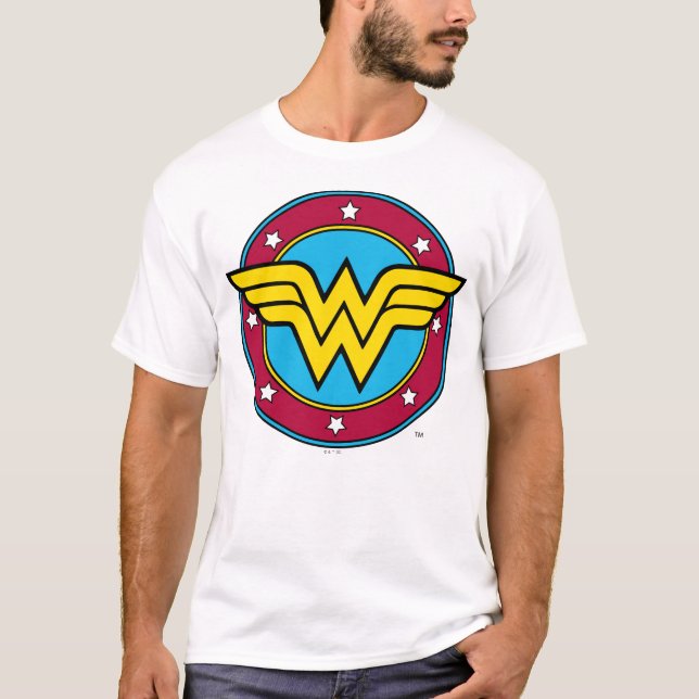  kvinnor | Cirkel och stjärnor, Logotyp Tee Shirt (Framsida)