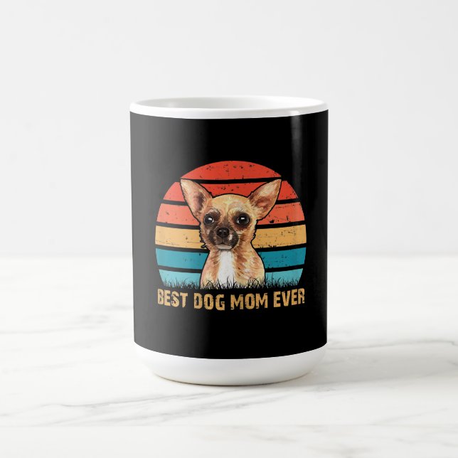 Kvinnor citerar Bästa Hund Mamma någonsin Chihuahu Kaffemugg (Center)