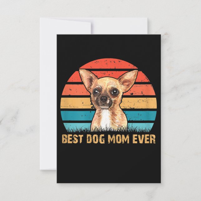 Kvinnor citerar Bästa Hund Mamma någonsin Chihuahu OSA Kort (Framsida)
