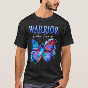 Kvinnor colon cancer medvetenhet krigare överlevan t shirt