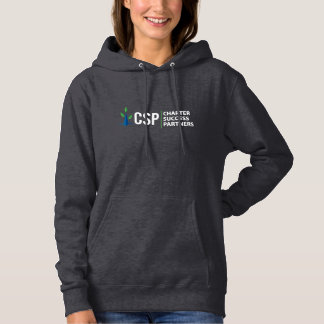 Kvinnor, CSP sida vid sida logotyp (vit text) T Shirt