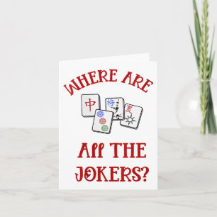 Kvinnor där alla är jokers Funny Mahjong V-ne Kort
