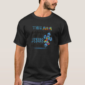 Kvinnor Denna Mamma Gör Sitt Bästa Och Låter Jesus T Shirt