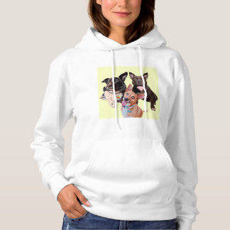 Kvinnor - Dexter, Duke och Lucy Hoodie T Shirt