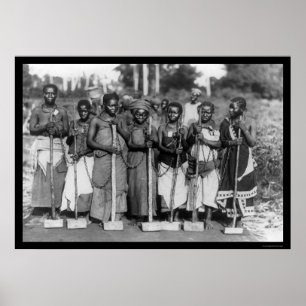 Kvinnor dömde Tanganyika 1895 Poster