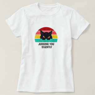 Kvinnor dömer dig tyst grafiktest t shirt