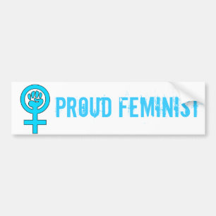 Kvinnor driver feministiskt symbol bildekal