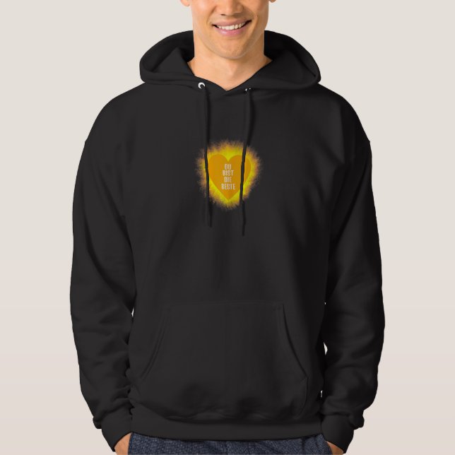 Kvinnor Du är den bästa! Fru Flickvän Kollega  Hoodie (Framsida)