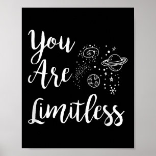 Kvinnor Du Är Obegränsade Fantastiska Motiverande Poster