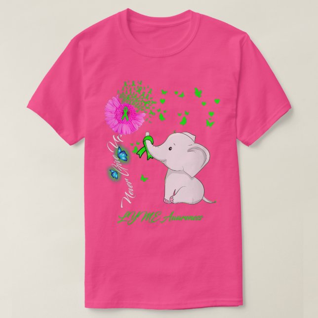 Kvinnor Elephant LYME Awareness LYME Ribbon Gifts T Shirt (Design framsida)