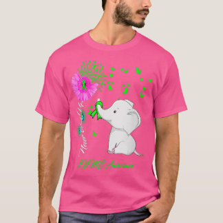 Kvinnor Elephant LYME Awareness LYME Ribbon Gifts T Shirt