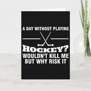 Kvinnor En dag utan att spela hockey Hockey Mamma  Kort