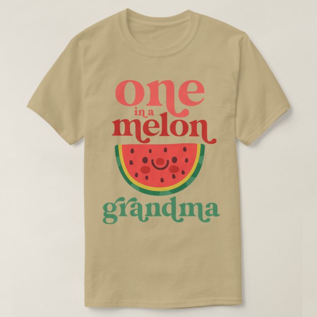Kvinnor en i en Melon Grandma Cute Watermelon Fire T Shirt (Design framsida)