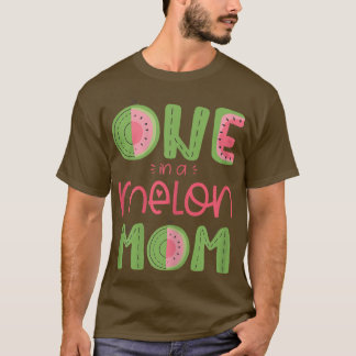 Kvinnor en i Melon Mamma Cute Watermelon First Bi T Shirt