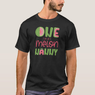 Kvinnor en i Melon Nanny Cute Watermelon First T Shirt