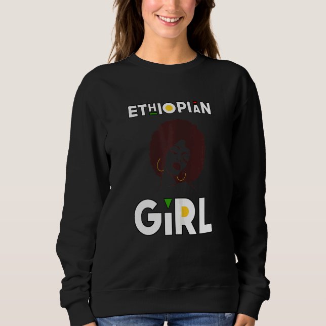Kvinnor Etiopian Girl Eetiopian Diva African Pri T Shirt (Framsida)