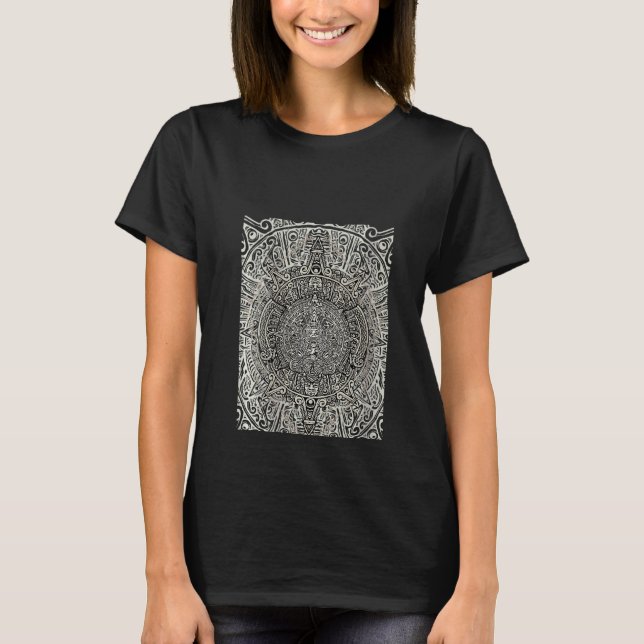 Kvinnor Etniskt aztec- folksymbol Nationsincidens  T Shirt (Framsida)