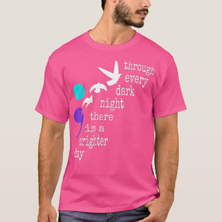 Kvinnor Fåglar Semicolon Gift Suicide Prevention A T Shirt