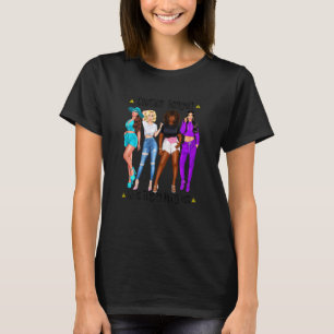 Kvinnor Farligt Tjejresan Framsteg Batcherolette P T Shirt