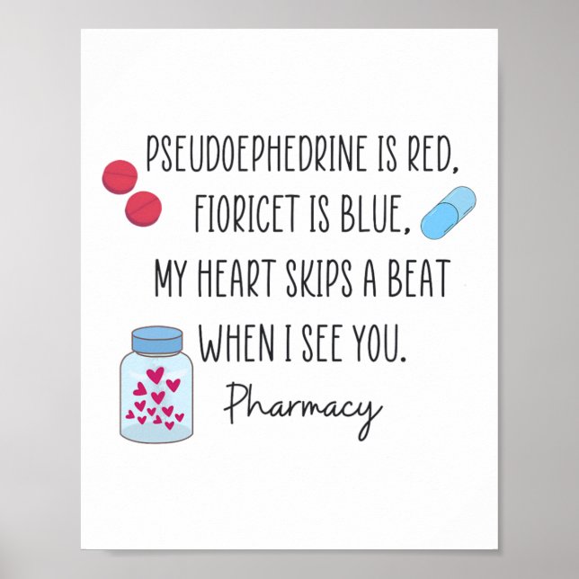 Kvinnor Farmakoterapeutisk Valentines Farmakoterap Poster (Framsidan)