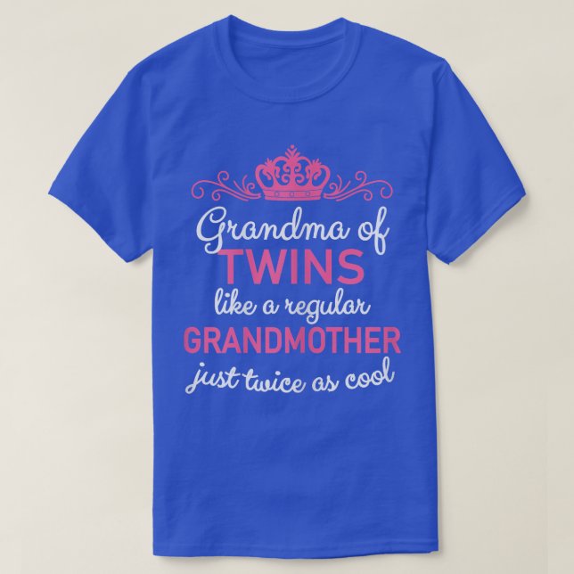 KVINNOR Farmor Twillingar Farmor Gravid Anno T Shirt (Design framsida)