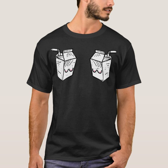 Kvinnor Färsk Mjölk amning Lä T Shirt (Framsida)