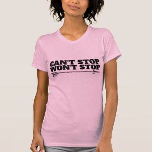 KVINNOR FEMINIST T-SHIRTS, KAN INTE STOPPA WONT T SHIRT