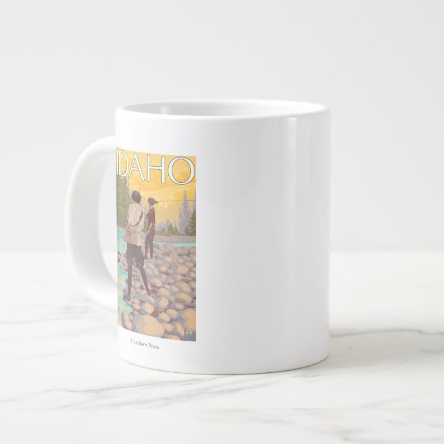 Kvinnor - FiskeIdahoVintage - resepost Jumbo Mugg (Framsida vänster)