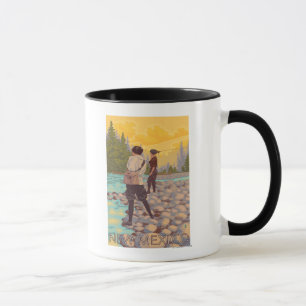 Kvinnor flyger FishingNew Mexico Mugg